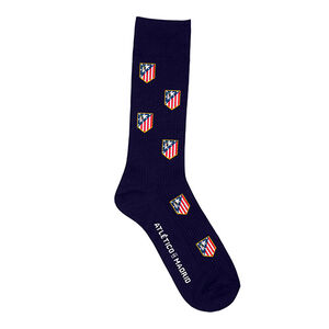 Navy Blue Crest Socks
